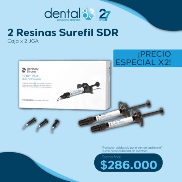 RESINA SUREFIL SDR CAJA  X 2 JGA DE 2GR