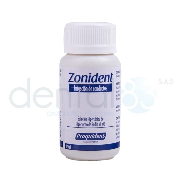 HIPOCLORITO SODIO 5% ZONIDENT FCO X 120 ML