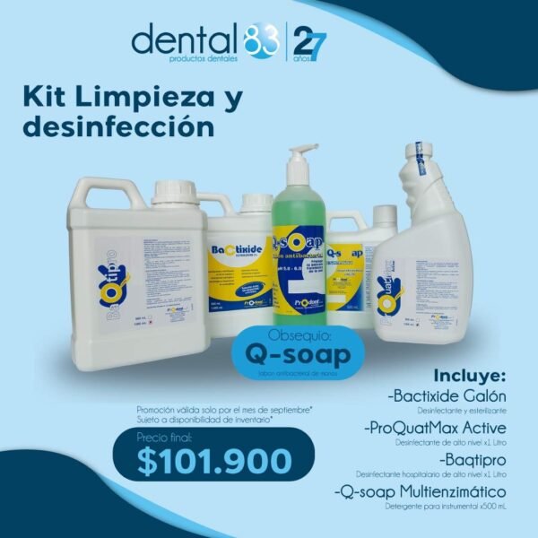 KIT 1 DESINFECCION Y LIMPIEZA PRODONT